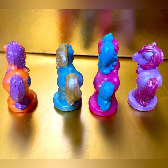 MY LITTLE PONY G1 1987-1988 PETITE PONIES PRETTY ‘N PEARLY PONIES SET OF 4 RARE - Picture 9 of 13